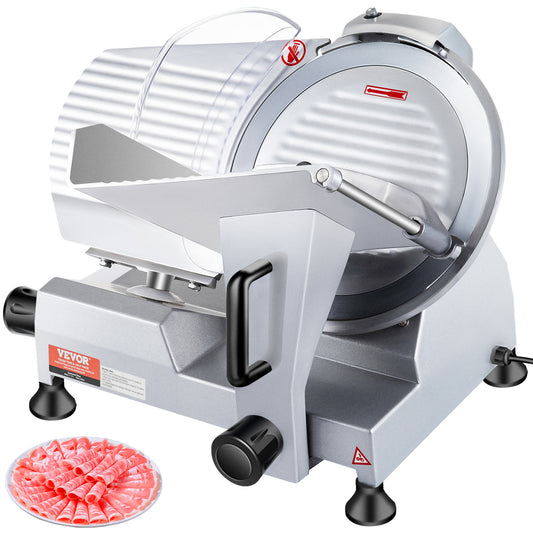 A FUSION OF POWER AND PRECISION: Elevate Your Kitchen Game with the VEVOR 240W Meat Slicer