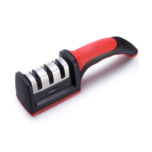 Professional Knife Sharpener with Tungsten, Diamond Steel, and Ceramic Sharpening Stone