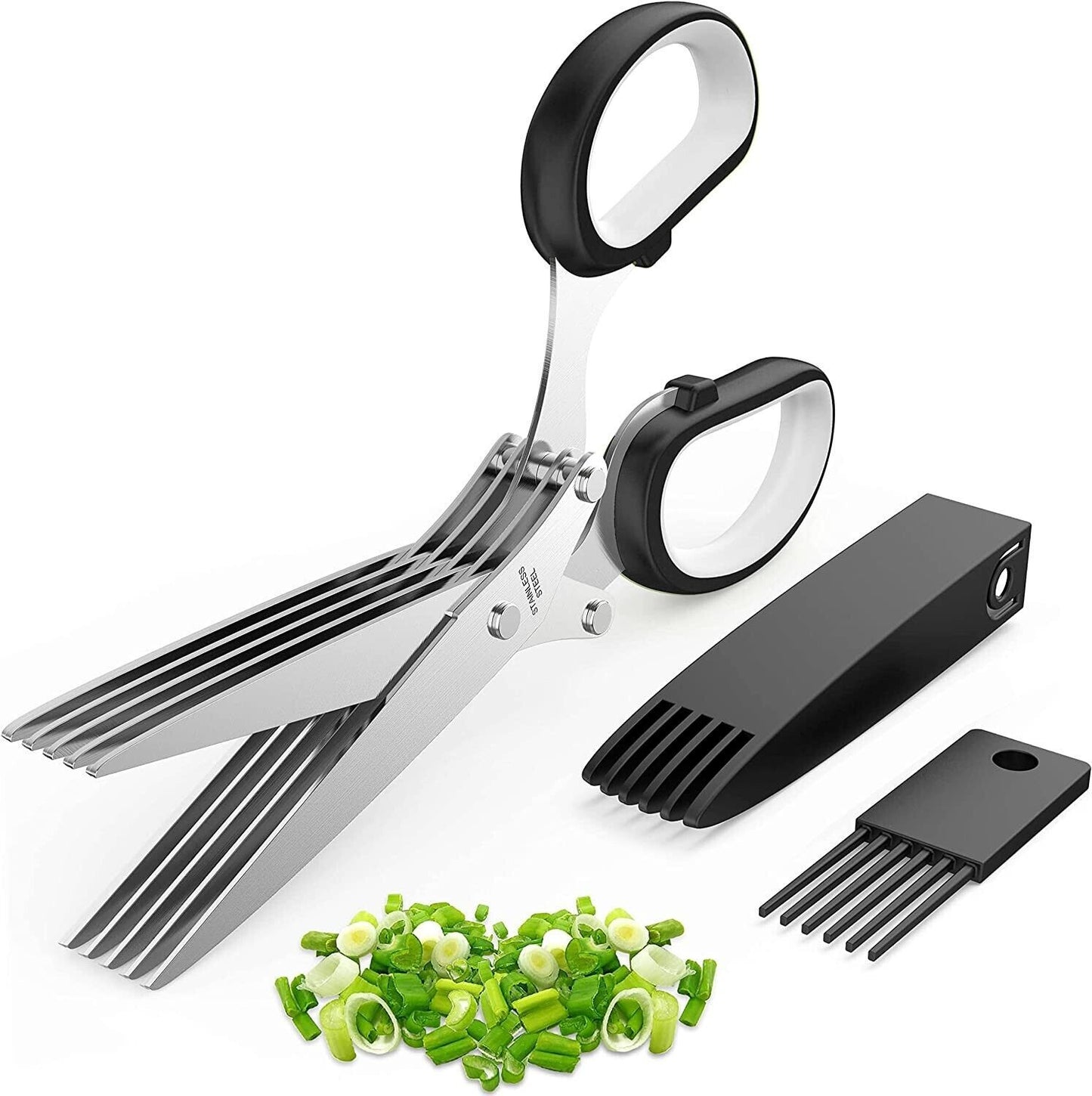 The Kitchen Game-Changer: Revolutionize Herb Prep with This 5-Blade Marvel!