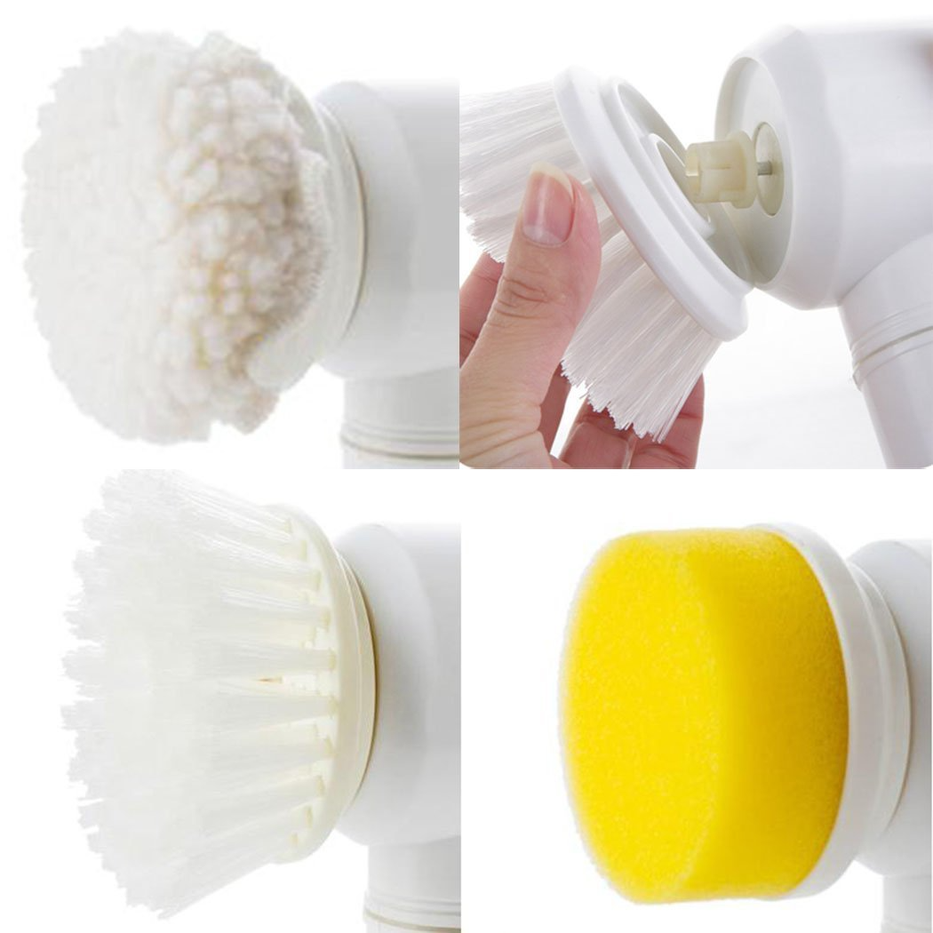 5-in-1 Electric Cleaning Brush for Bathtubs and Household Chores