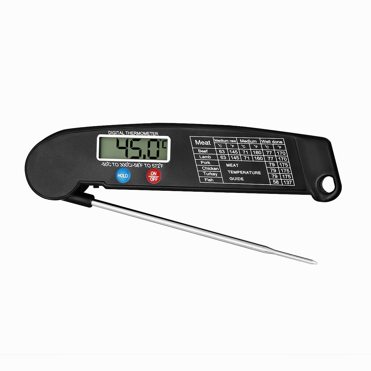 Digital Meat Thermometer - Instant Read for Kitchen, Oven, Grill, Smoker, and BBQ Accessories