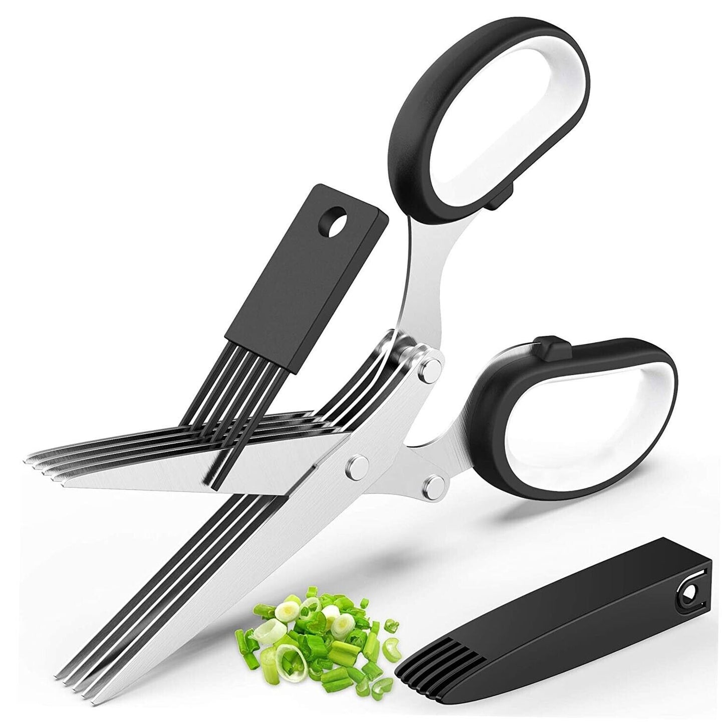 The Kitchen Game-Changer: Revolutionize Herb Prep with This 5-Blade Marvel!