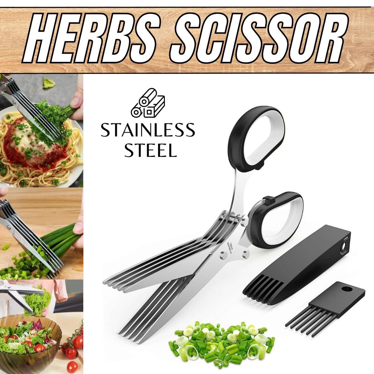 The Kitchen Game-Changer: Revolutionize Herb Prep with This 5-Blade Marvel!